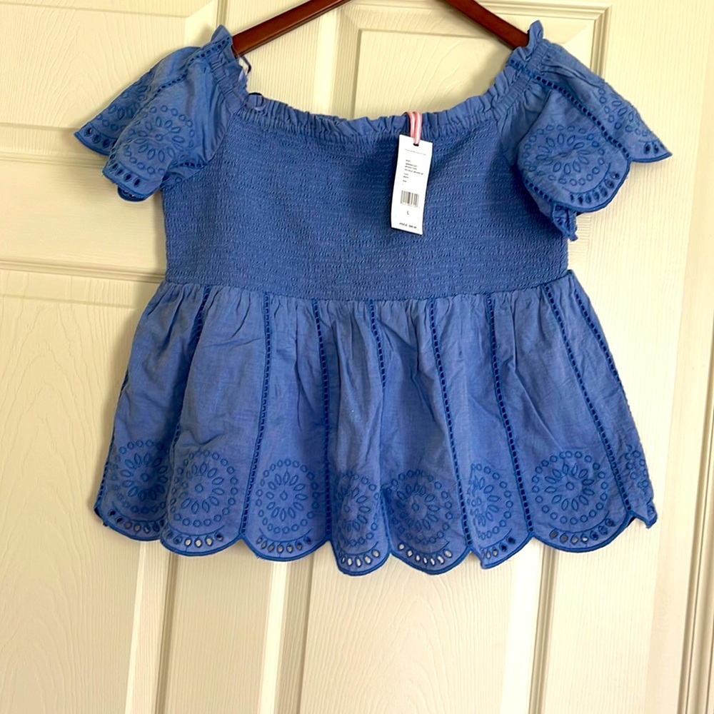 NWT VINEYARD VINES smocked embroidered eyelet